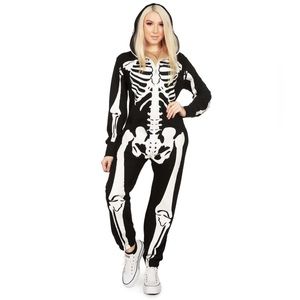 Tipsey Elves WOMEN'S SKELETON COSTUME size small
